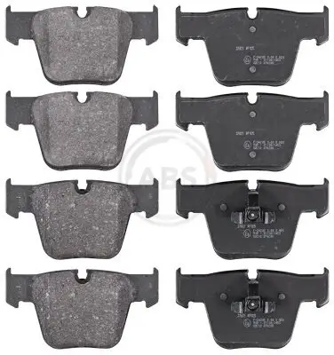 Bremsbelagsatz, Scheibenbremse Vorderachse A.B.S. 37821 Bild Bremsbelagsatz, Scheibenbremse Vorderachse A.B.S. 37821