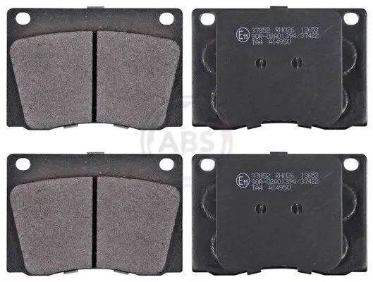 Bremsbelagsatz, Scheibenbremse Vorderachse A.B.S. 37852 Bild Bremsbelagsatz, Scheibenbremse Vorderachse A.B.S. 37852