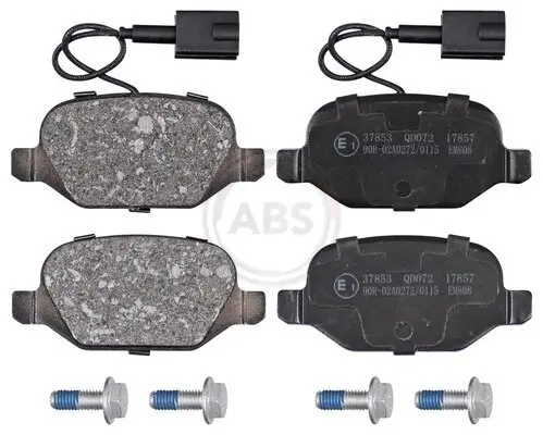 Bremsbelagsatz, Scheibenbremse Hinterachse A.B.S. 37853 Bild Bremsbelagsatz, Scheibenbremse Hinterachse A.B.S. 37853