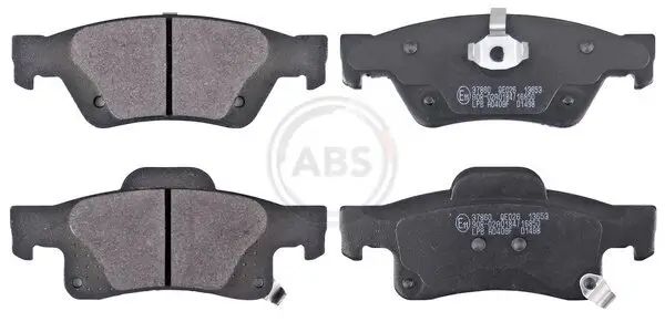 Bremsbelagsatz, Scheibenbremse Hinterachse A.B.S. 37860