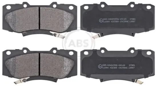 Bremsbelagsatz, Scheibenbremse Vorderachse A.B.S. 37881 Bild Bremsbelagsatz, Scheibenbremse Vorderachse A.B.S. 37881