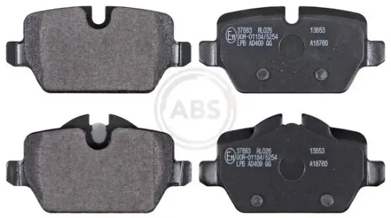 Bremsbelagsatz, Scheibenbremse Hinterachse A.B.S. 37883 Bild Bremsbelagsatz, Scheibenbremse Hinterachse A.B.S. 37883
