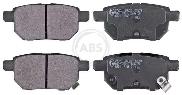 Bremsbelagsatz, Scheibenbremse Hinterachse A.B.S. 37926