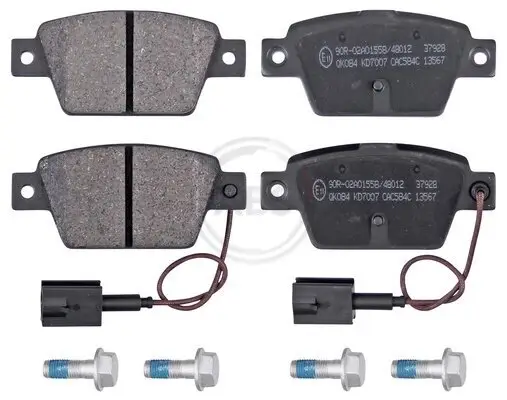 Bremsbelagsatz, Scheibenbremse Hinterachse A.B.S. 37928 Bild Bremsbelagsatz, Scheibenbremse Hinterachse A.B.S. 37928