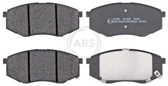 Bremsbelagsatz, Scheibenbremse Vorderachse A.B.S. 37932 Bild Bremsbelagsatz, Scheibenbremse Vorderachse A.B.S. 37932