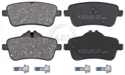Bremsbelagsatz, Scheibenbremse Hinterachse A.B.S. 37942