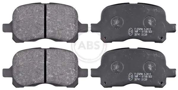 Bremsbelagsatz, Scheibenbremse Vorderachse A.B.S. 38741