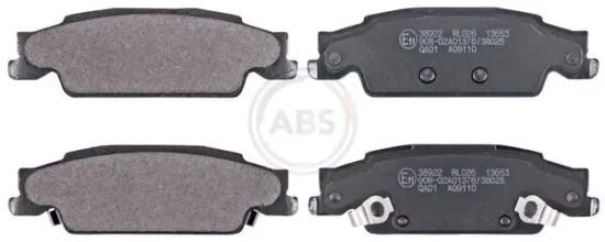 Bremsbelagsatz, Scheibenbremse Hinterachse A.B.S. 38922 Bild Bremsbelagsatz, Scheibenbremse Hinterachse A.B.S. 38922
