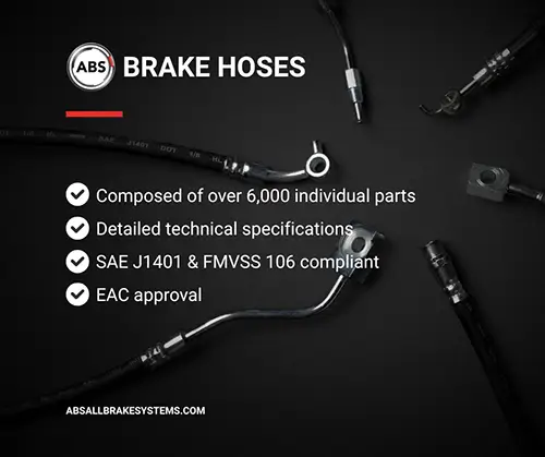 Bremsschlauch Vorderachse links A.B.S. SL 1175