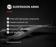 Lenker, Radaufhängung Hinterachse links außen oben A.B.S. 212983