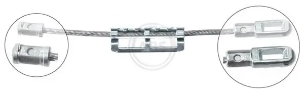 Seilzug, Feststellbremse hinten links hinten rechts A.B.S. K12096