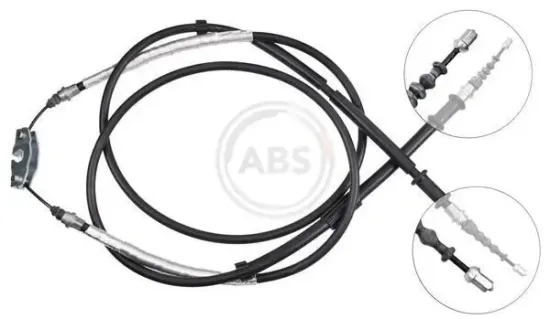 Seilzug, Feststellbremse hinten A.B.S. K12425 Bild Seilzug, Feststellbremse hinten A.B.S. K12425