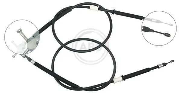 Seilzug, Feststellbremse Mitte A.B.S. K17282