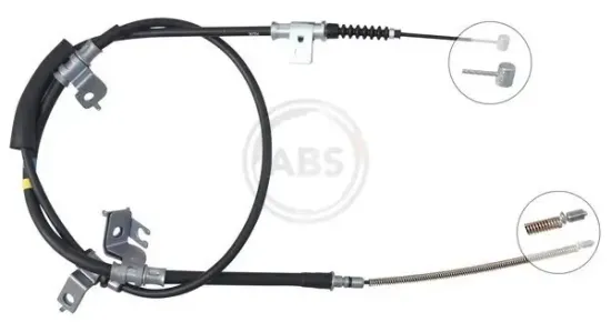 Seilzug, Feststellbremse hinten rechts A.B.S. K17535 Bild Seilzug, Feststellbremse hinten rechts A.B.S. K17535