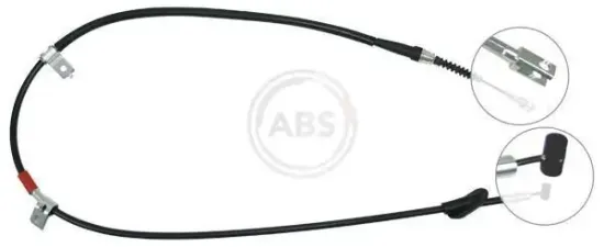 Seilzug, Feststellbremse hinten links A.B.S. K18757 Bild Seilzug, Feststellbremse hinten links A.B.S. K18757