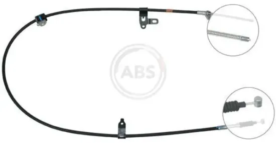 Seilzug, Feststellbremse hinten links A.B.S. K19317 Bild Seilzug, Feststellbremse hinten links A.B.S. K19317