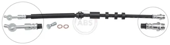Bremsschlauch Vorderachse links Vorderachse rechts A.B.S. SL 1284 Bild Bremsschlauch Vorderachse links Vorderachse rechts A.B.S. SL 1284