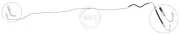 Bremsschlauch Hinterachse rechts A.B.S. SL 1402