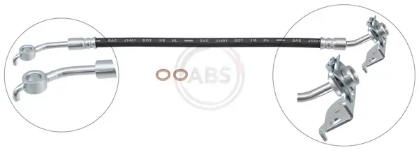 Bremsschlauch Hinterachse links A.B.S. SL 1459