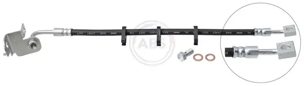 Bremsschlauch Vorderachse rechts A.B.S. SL 1481