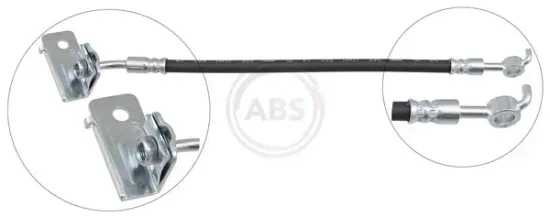 Bremsschlauch Hinterachse rechts A.B.S. SL 1680 Bild Bremsschlauch Hinterachse rechts A.B.S. SL 1680