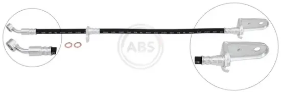 Bremsschlauch Hinterachse rechts A.B.S. SL 6799 Bild Bremsschlauch Hinterachse rechts A.B.S. SL 6799