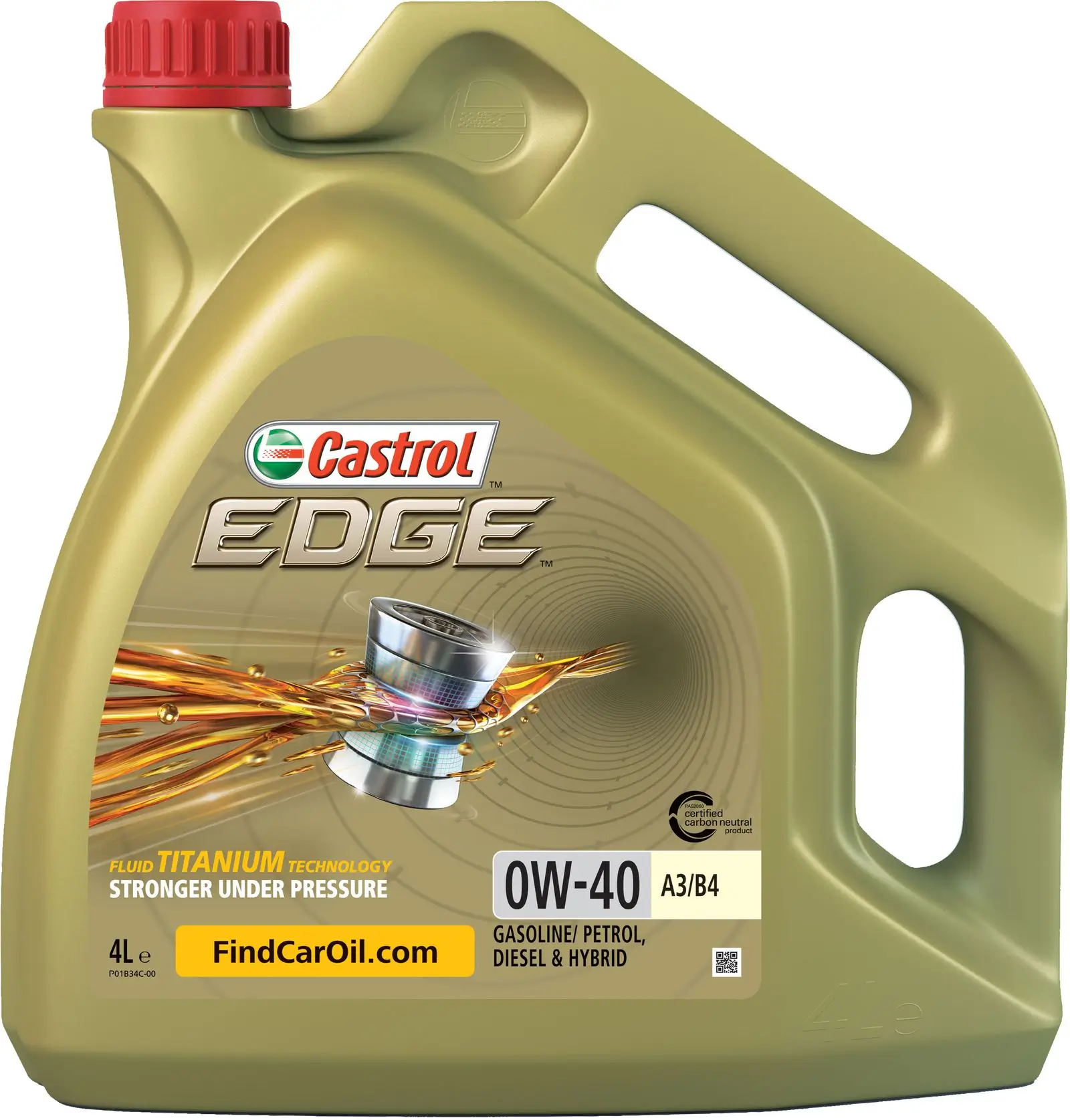 Motoröl 0W-40 0W-40 4L CASTROL 15338F