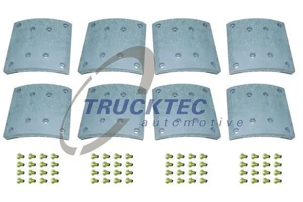 Bremsbelagsatz, Trommelbremse Hinterachse Vorderachse TRUCKTEC AUTOMOTIVE 01.35.005