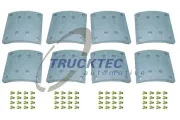 Bremsbelagsatz, Trommelbremse Hinterachse Vorderachse TRUCKTEC AUTOMOTIVE 01.35.005
