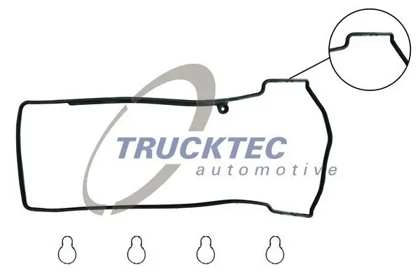 Dichtungssatz, Zylinderkopfhaube TRUCKTEC AUTOMOTIVE 02.10.119