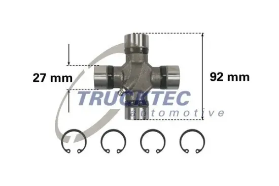 Gelenk, Gelenkwelle TRUCKTEC AUTOMOTIVE 02.34.043 Bild Gelenk, Gelenkwelle TRUCKTEC AUTOMOTIVE 02.34.043