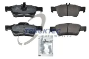 Bremsbelagsatz, Scheibenbremse Hinterachse TRUCKTEC AUTOMOTIVE 02.35.115