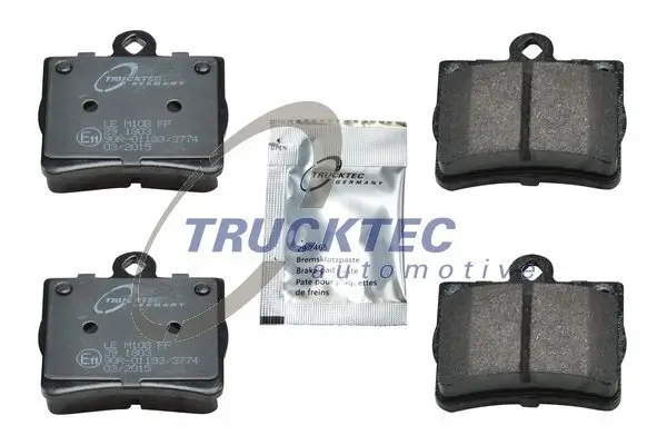 Bremsbelagsatz, Scheibenbremse Hinterachse TRUCKTEC AUTOMOTIVE 02.35.120