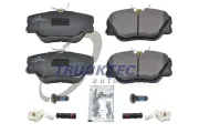 Bremsbelagsatz, Scheibenbremse Vorderachse TRUCKTEC AUTOMOTIVE 02.35.126