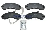 Bremsbelagsatz, Scheibenbremse Vorderachse TRUCKTEC AUTOMOTIVE 02.35.302