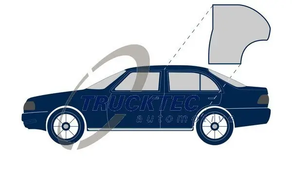Türdichtung hinten links TRUCKTEC AUTOMOTIVE 02.53.051