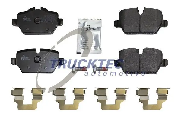 Bremsbelagsatz, Scheibenbremse Hinterachse TRUCKTEC AUTOMOTIVE 08.34.131