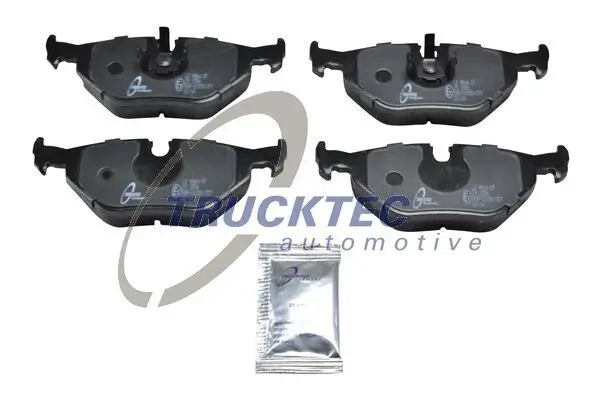 Bremsbelagsatz, Scheibenbremse Hinterachse TRUCKTEC AUTOMOTIVE 08.35.007