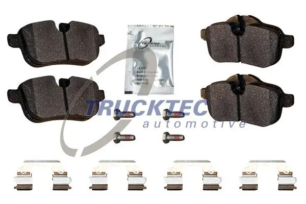 Bremsbelagsatz, Scheibenbremse Hinterachse TRUCKTEC AUTOMOTIVE 08.35.048