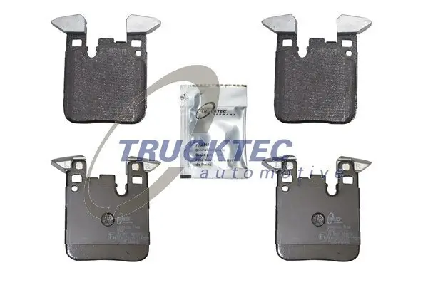 Bremsbelagsatz, Scheibenbremse Hinterachse TRUCKTEC AUTOMOTIVE 08.35.223