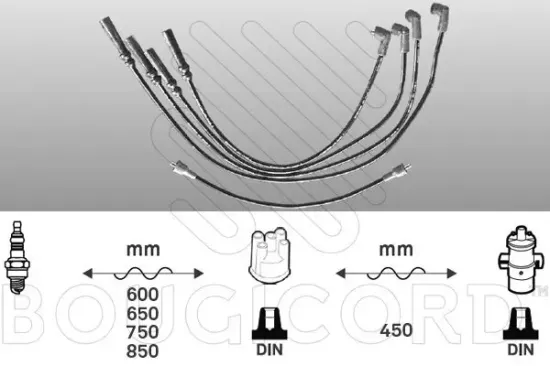 Zündleitungssatz EFI AUTOMOTIVE 4027 Bild Zündleitungssatz EFI AUTOMOTIVE 4027