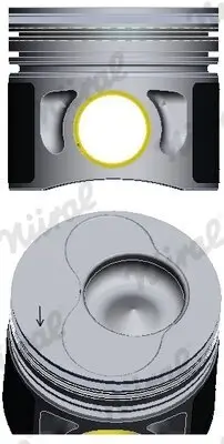 Kolben für Zylinder 3 für Zylinder 4 NÜRAL 87-114900-66