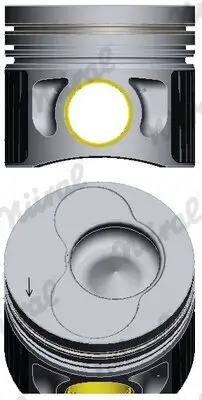 Kolben für Zylinder 1 für Zylinder 2 NÜRAL 87-114907-05