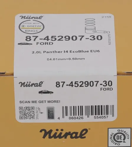 Kolben NÜRAL 87-452907-30 Bild Kolben NÜRAL 87-452907-30