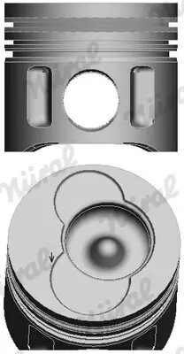 Kolben für Zylinder 3-4 für Zylinder 5 NÜRAL 87-501507-10