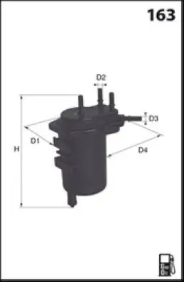 Kraftstofffilter MECAFILTER ELG5353 Bild Kraftstofffilter MECAFILTER ELG5353