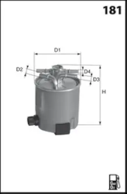 Kraftstofffilter MECAFILTER ELG5357 Bild Kraftstofffilter MECAFILTER ELG5357