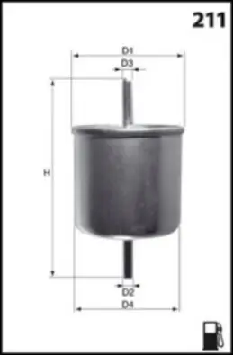 Kraftstofffilter MECAFILTER ELE6044 Bild Kraftstofffilter MECAFILTER ELE6044