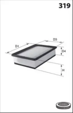 Luftfilter MECAFILTER ELP3647 Bild Luftfilter MECAFILTER ELP3647