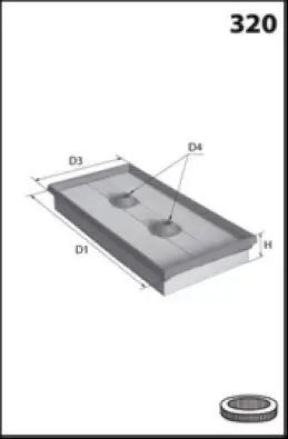 Luftfilter MECAFILTER ELP9114 Bild Luftfilter MECAFILTER ELP9114